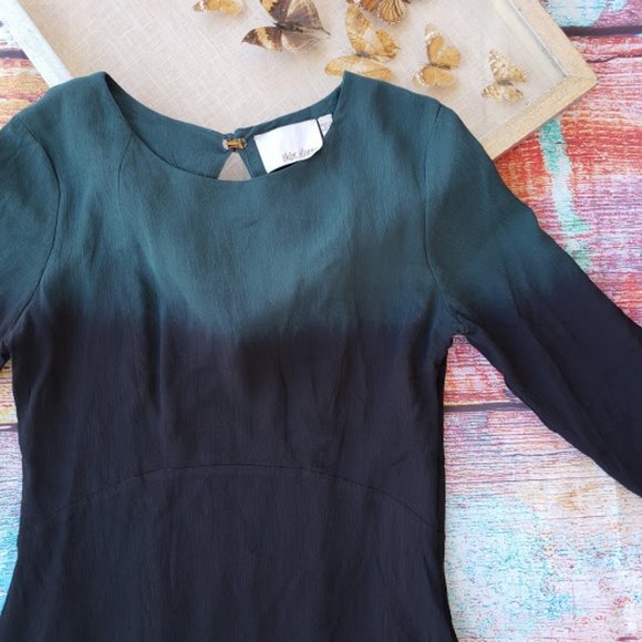 Anthro Chloe Oliver Berry Hill Ombre Dress Size M - Picture 4 of 8